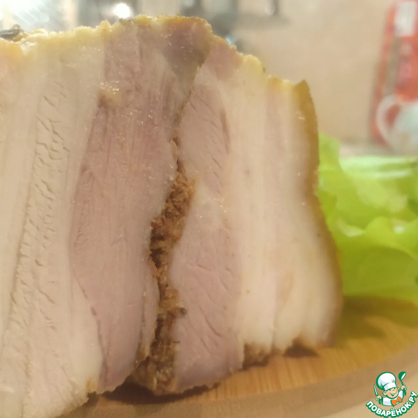 Домашняя грудинка, запеченная в фольге