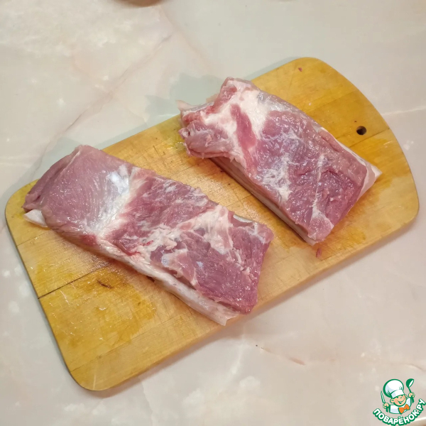 Домашняя грудинка, запеченная в фольге