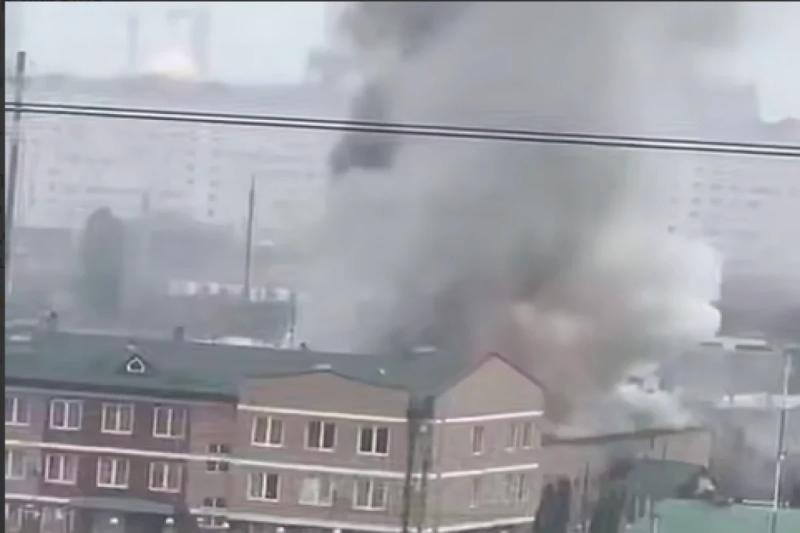 Дроны атаковали военный городок полка кадыровцев в Грозном | ВИДЕО