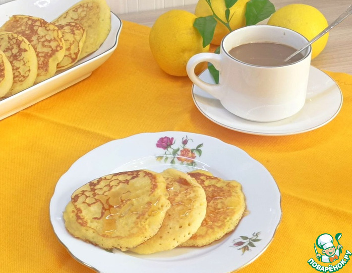 Дрожжевые оладьи на кукурузной муке