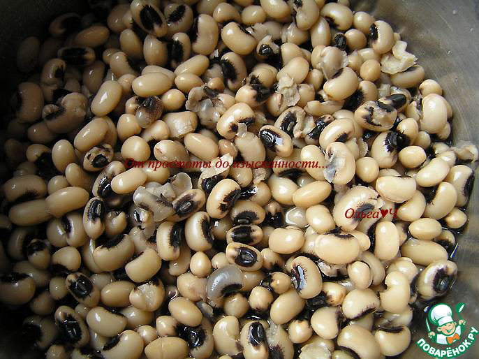 Фасоль с тыквой и яблоком