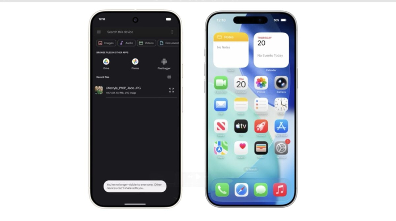 Google запустила обмен файлами между Android и iPhone через AirDrop | ВИДЕО