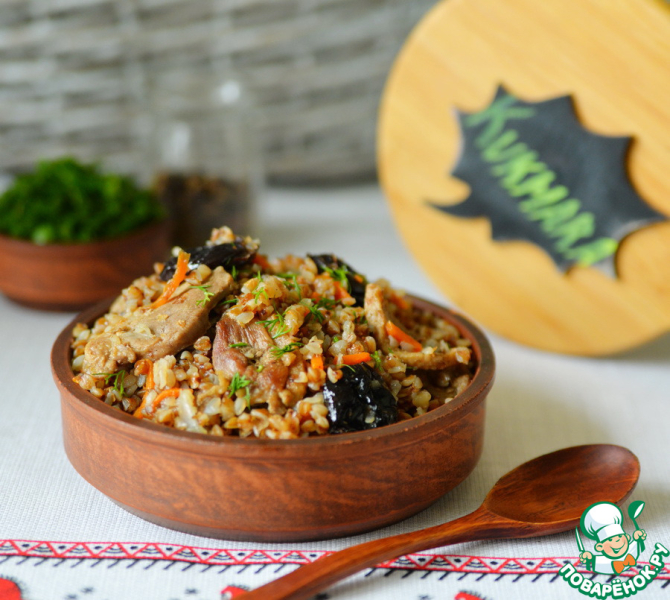 Гречневая каша с уткой по-купечески
