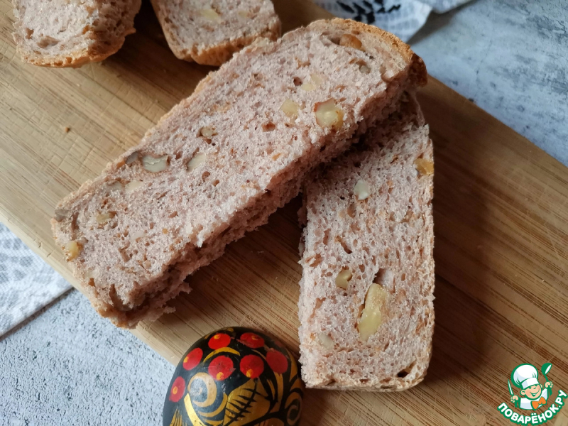 Хлеб с грецкими орехами