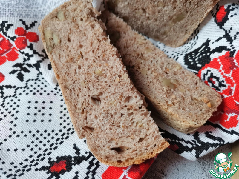 Хлеб с грецкими орехами