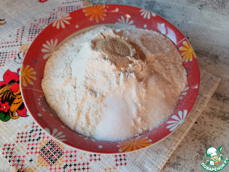Хлеб с грецкими орехами