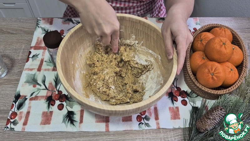 Хрустящие палочки с клюквой к глинтвейну