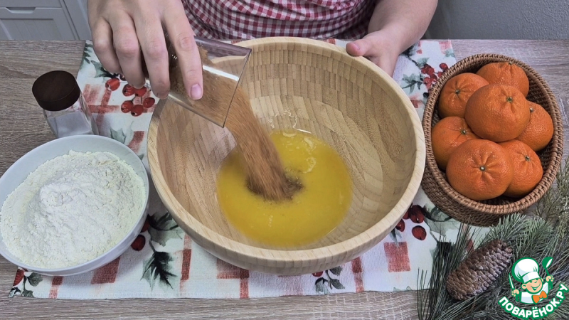 Хрустящие палочки с клюквой к глинтвейну