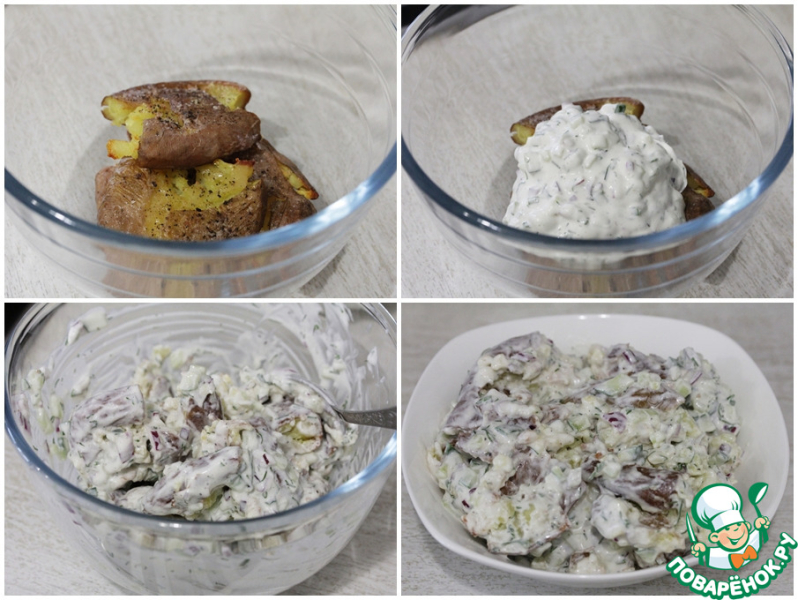 Хрустящий картофельный салат