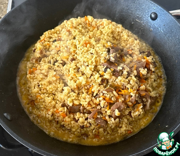 Индюшачьи желудки с булгуром