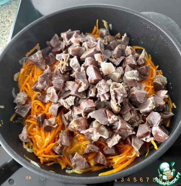Индюшачьи желудки с булгуром