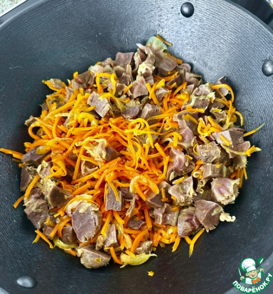 Индюшачьи желудки с булгуром