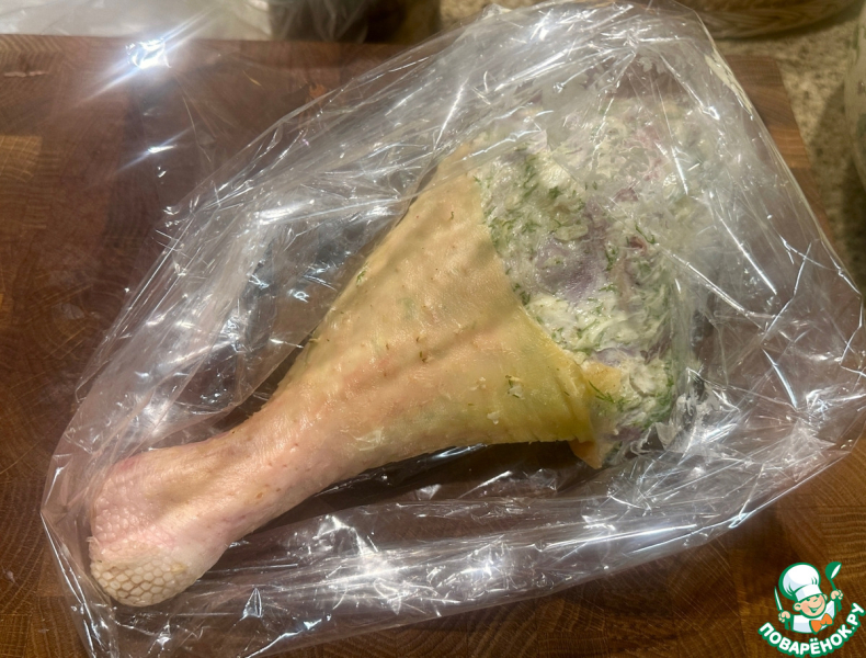 Индюшка. Голень в духовке