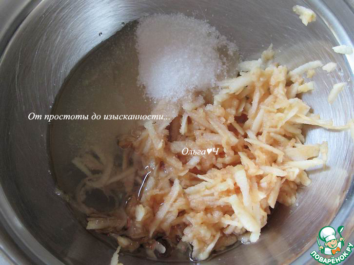 Яблочное печенье с отрубями