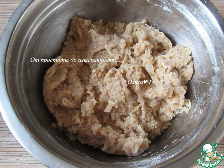 Яблочное печенье с отрубями