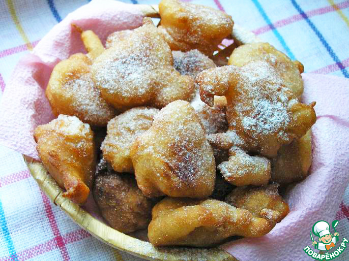 Яблочные пончики с корицей