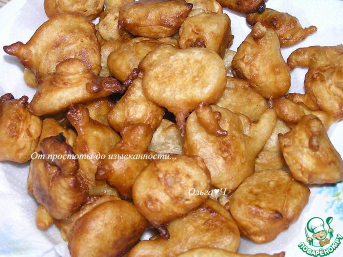 Яблочные пончики с корицей