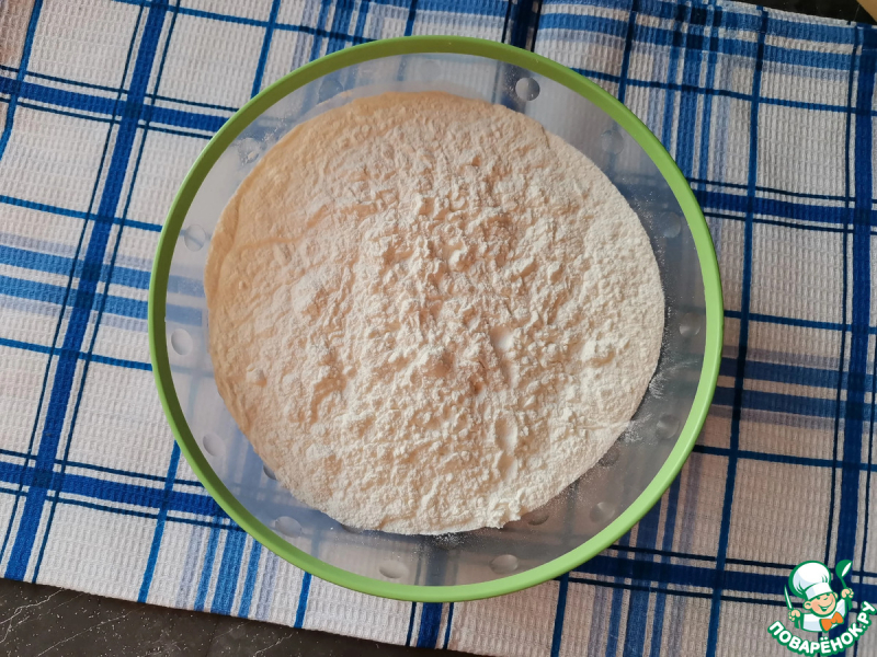 Яблочный кекс с черешней