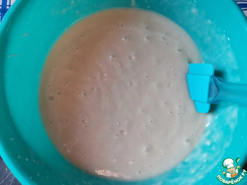 Яблочный кекс с черешней