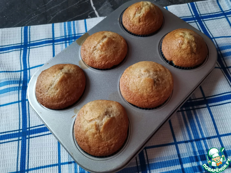 Яблочный кекс с черешней