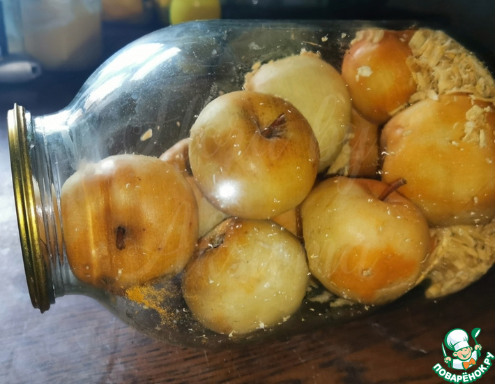 Яблоки моченые без рассола