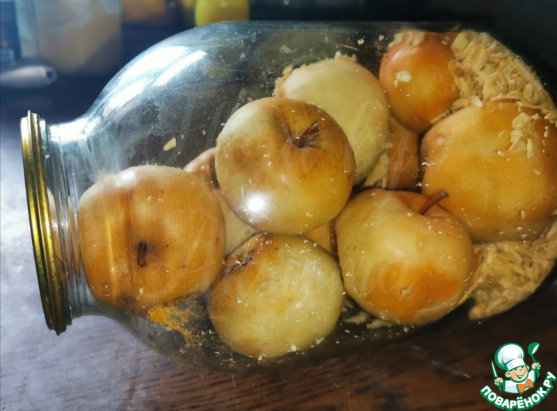 Яблоки моченые без рассола