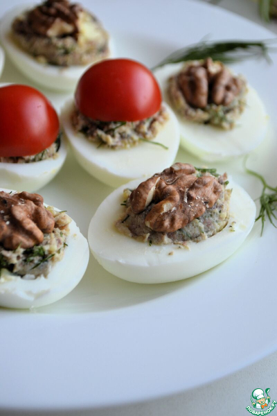 Яйца, фаршированные иваси