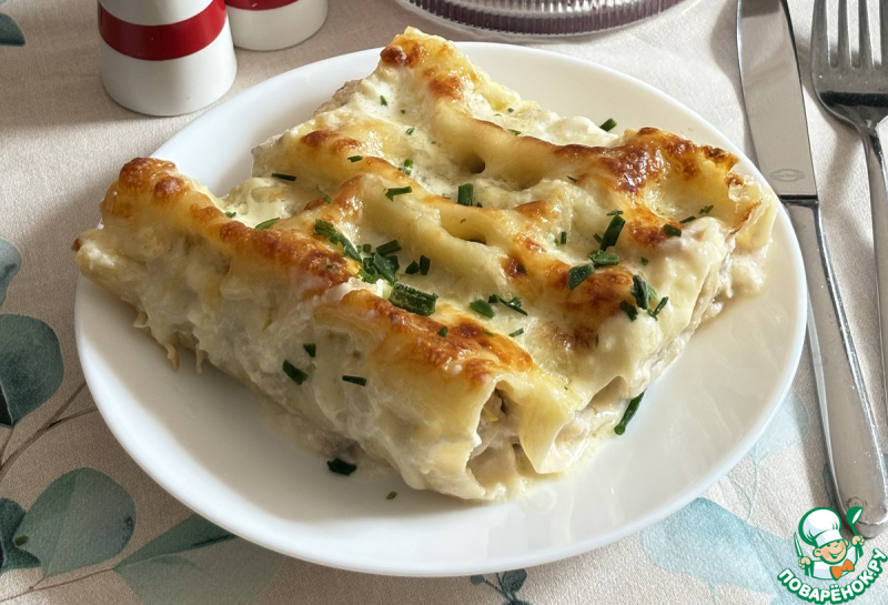 Каннеллони в сливках