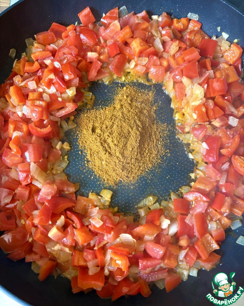 Карри с рыбой и овощами