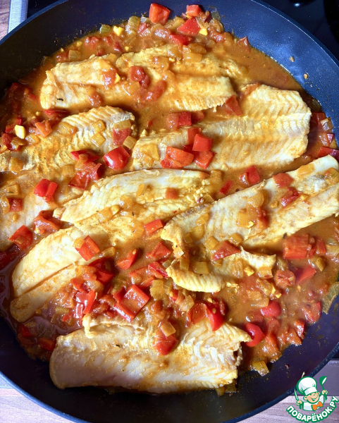 Карри с рыбой и овощами