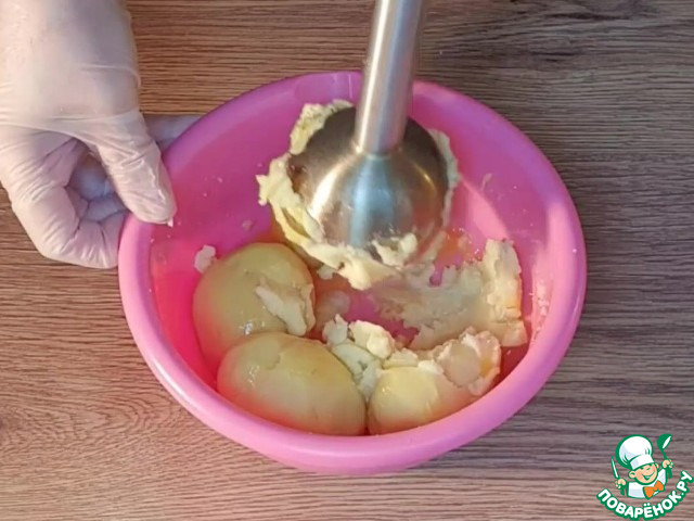 Картофельная пицца с начинкой