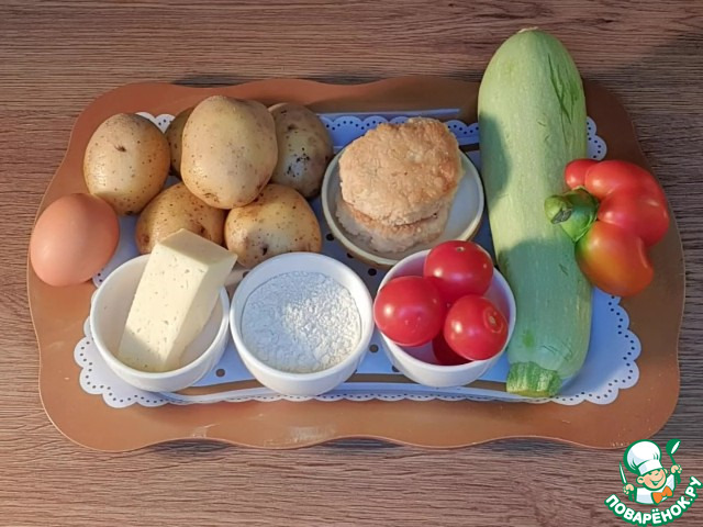 Картофельная пицца с начинкой