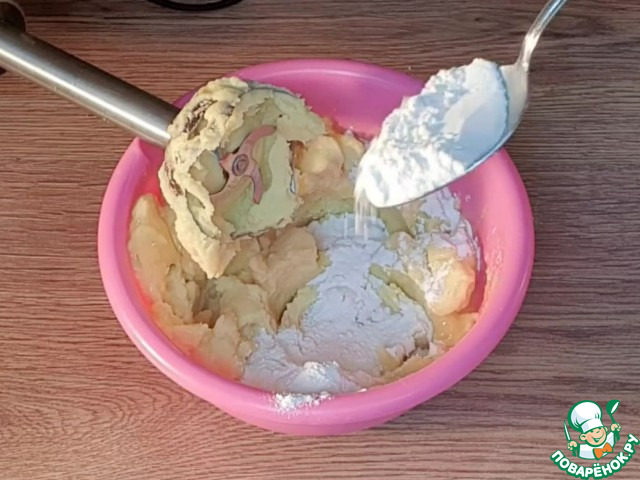 Картофельная пицца с начинкой