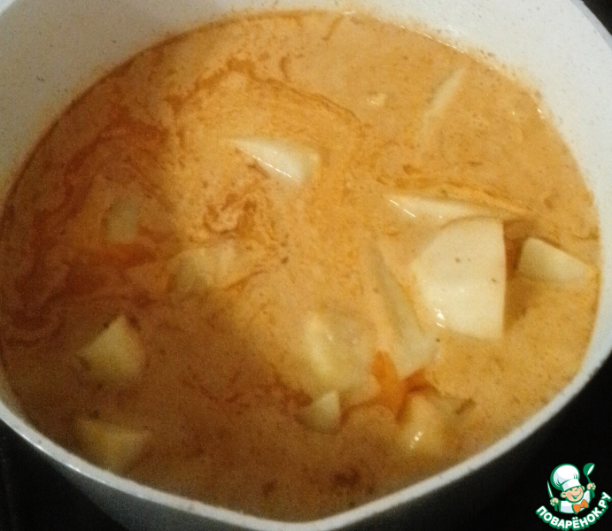 Картофельное карри с тофу "Массаман"