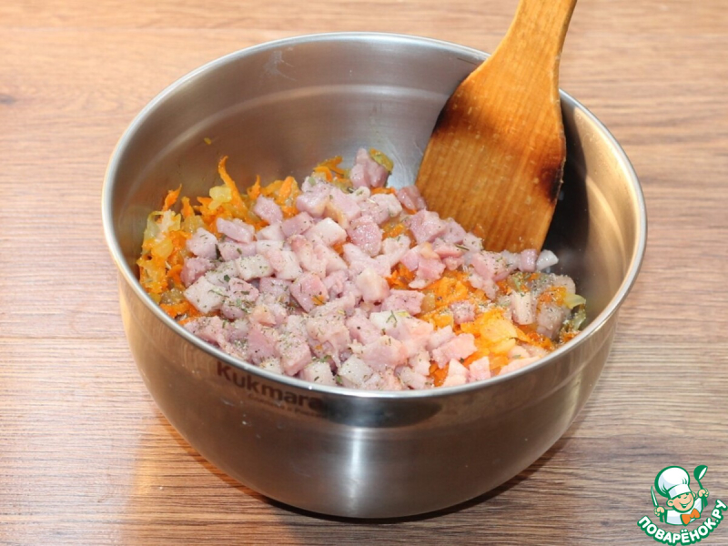 Картофельные лепешки с мясным припеком