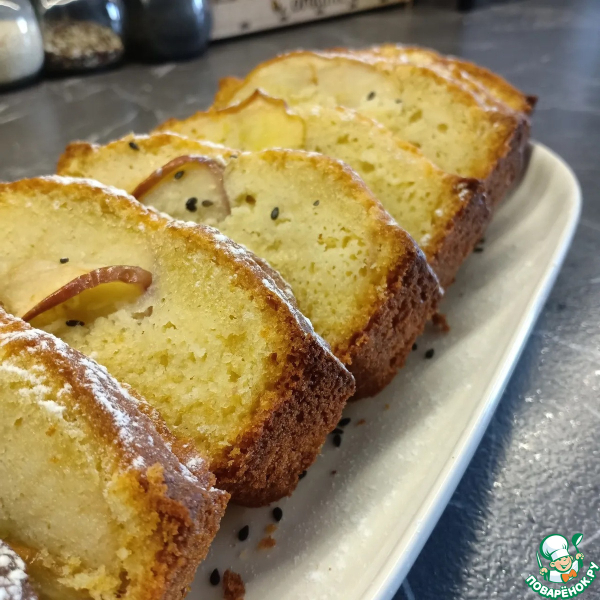 Кекс с яблоками