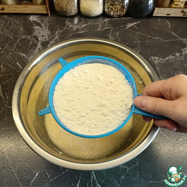 Кекс с яблоками