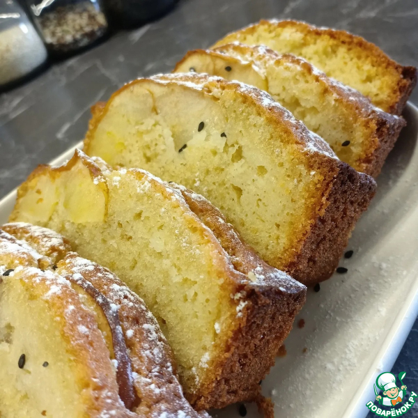 Кекс с яблоками