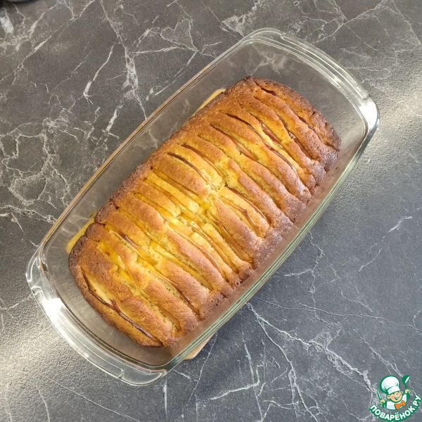 Кекс с яблоками