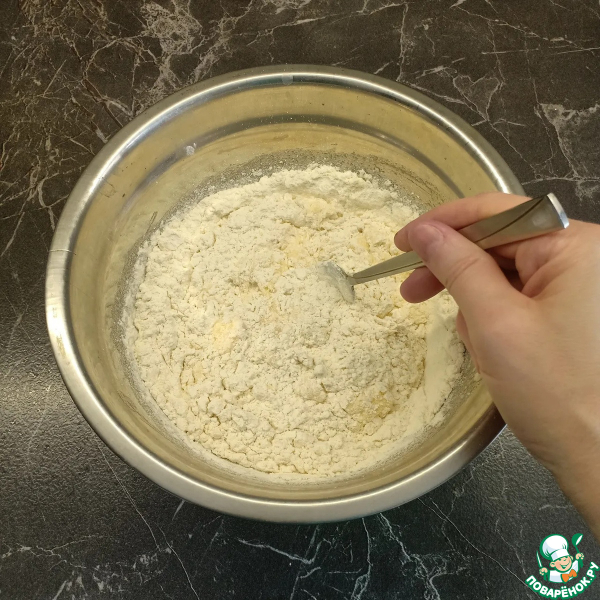 Кекс с яблоками