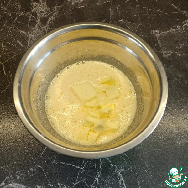 Кекс с яблоками