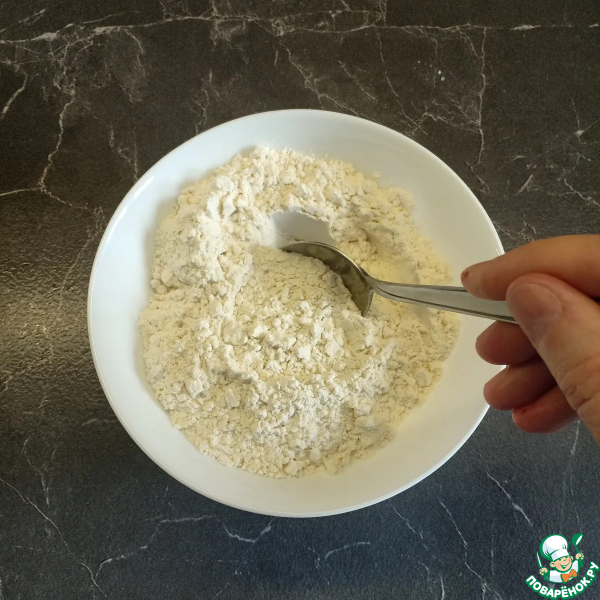 Кекс с яблоками