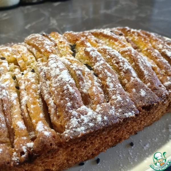 Кекс с яблоками