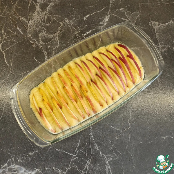 Кекс с яблоками