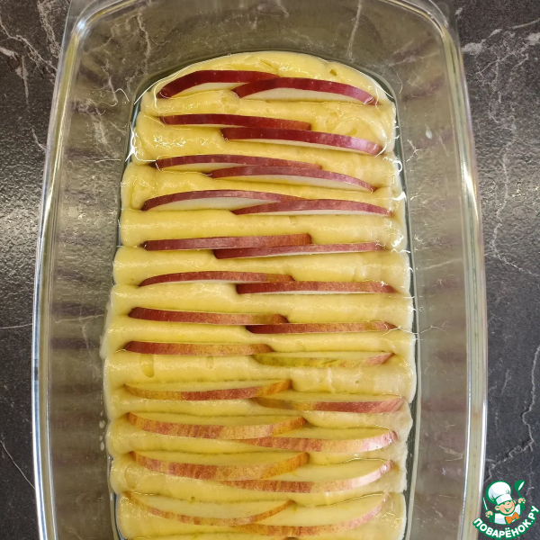 Кекс с яблоками