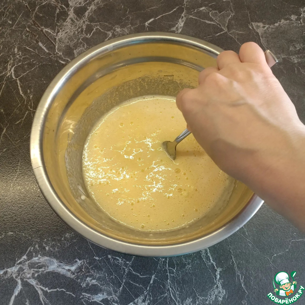 Кекс с яблоками