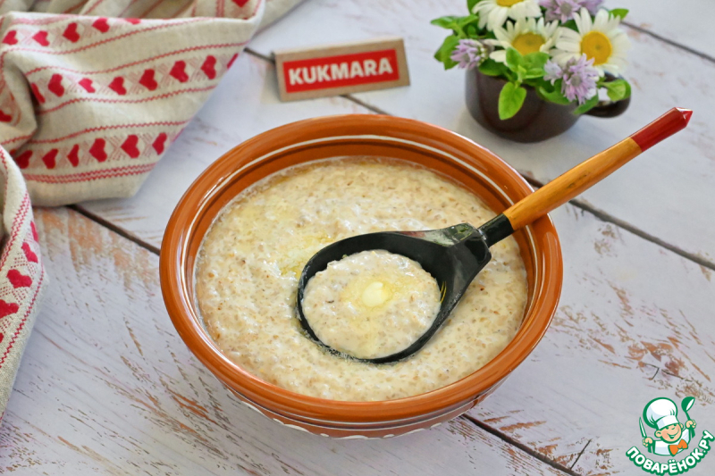 Классическая ячневая каша на молоке