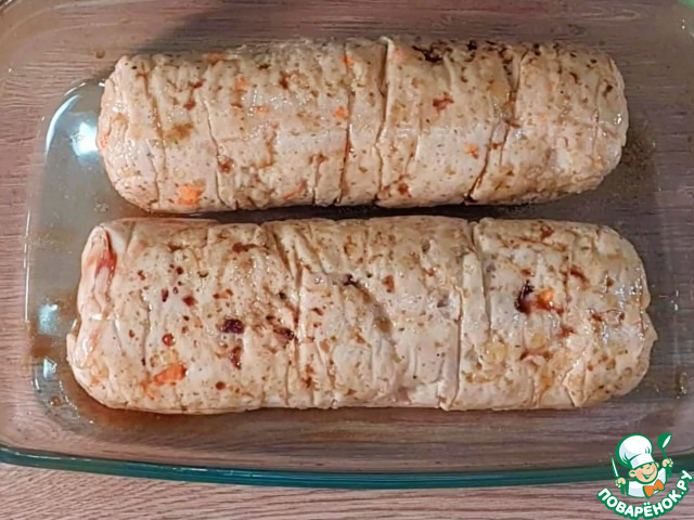 Колбасные батончики с добавлением овощей