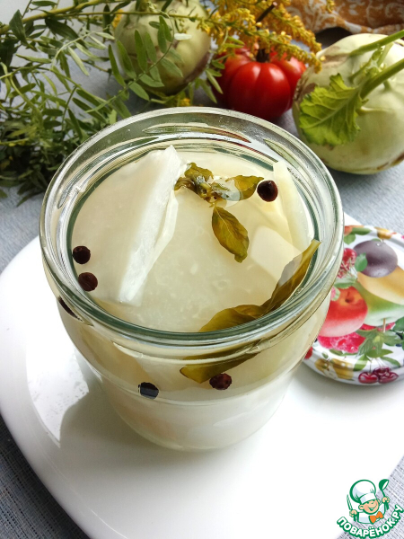 Кольраби маринованная