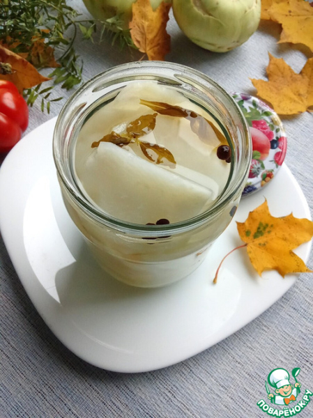 Кольраби маринованная